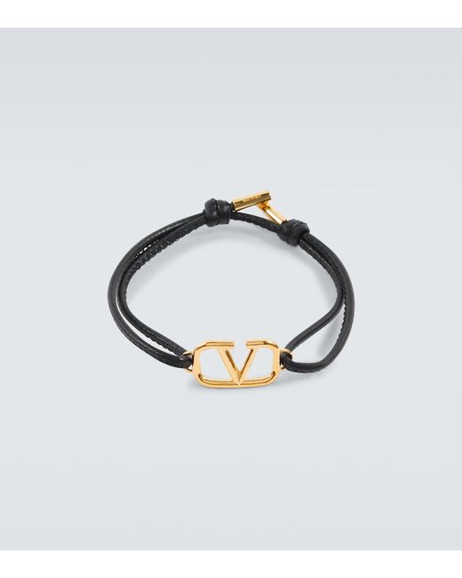 Valentino Garavani VLogo Signature leather bracelet