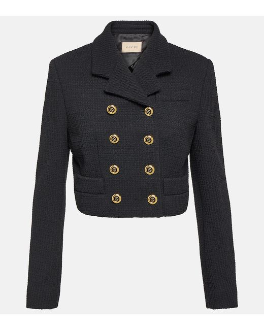 Gucci Cropped double-breasted blazer