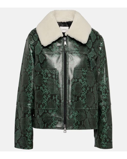 Dorothee Schumacher Urban Jungle snake-print leather jacket