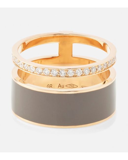 Repossi Berbere Chromatic 18kt rose gold ring with diamonds