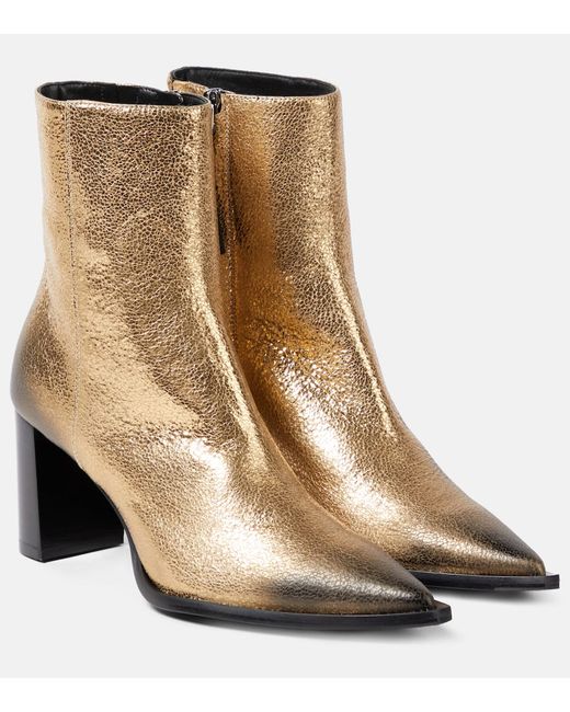 Dorothee Schumacher Metallic leather ankle boots