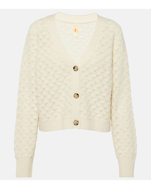 Jardin des Orangers Wool and cashmere cropped cardigan