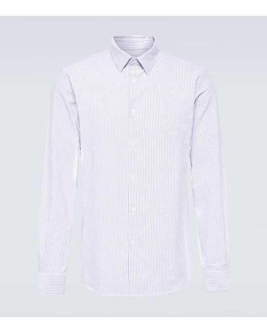 Sunspel Striped cotton Oxford shirt