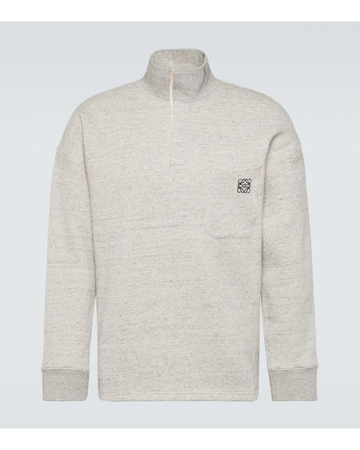 Loewe Cotton-blend fleece sweatshirt