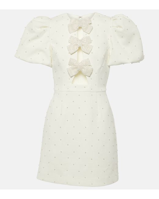 Rebecca Vallance Bridal Ophelia bow-detail minidress