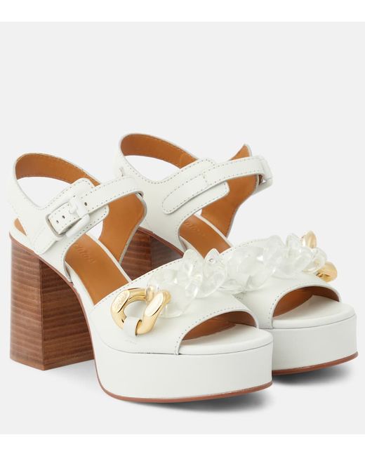 See by Chloé Monyca leather platform sandals