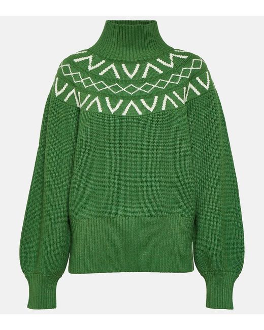Varley Marcie Fair Isle turtleneck sweater