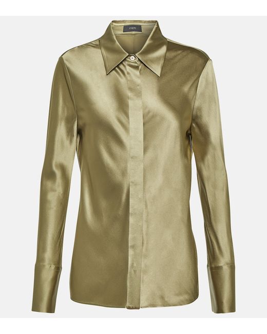 Joseph Brunel silk satin blouse