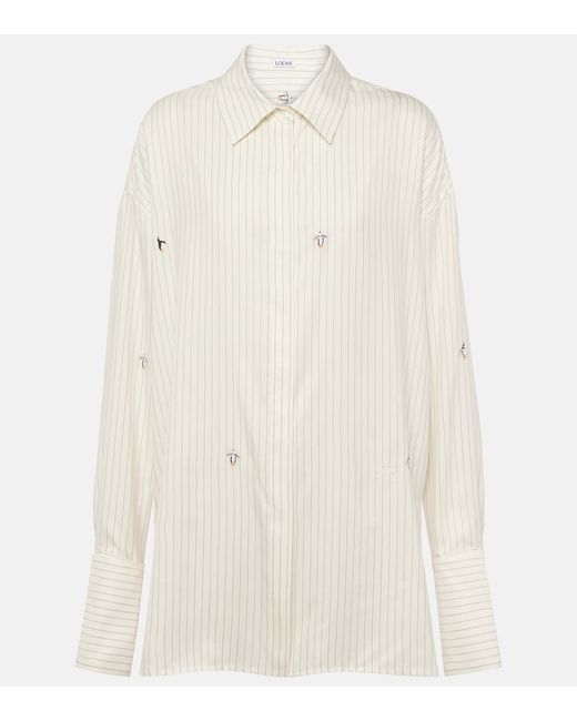 Loewe x Suna Fujita silk and cotton fil coupé shirt