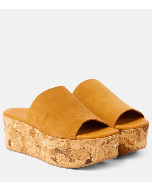 See by Chloé Liana 70 suede platform mules