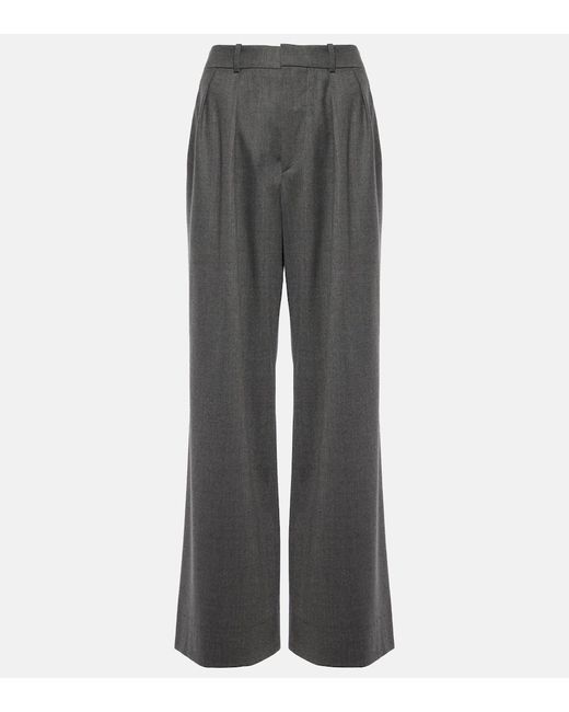 Wardrobe.Nyc Low-rise wool flannel wide-leg pants