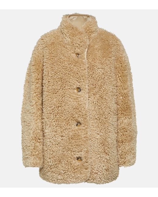 Marant Etoile Florene faux shearling coat
