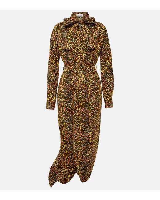 Vivienne Westwood Leopard-print cotton maxi dress