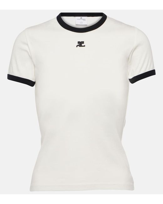 Courrèges Logo cotton jersey T-shirt