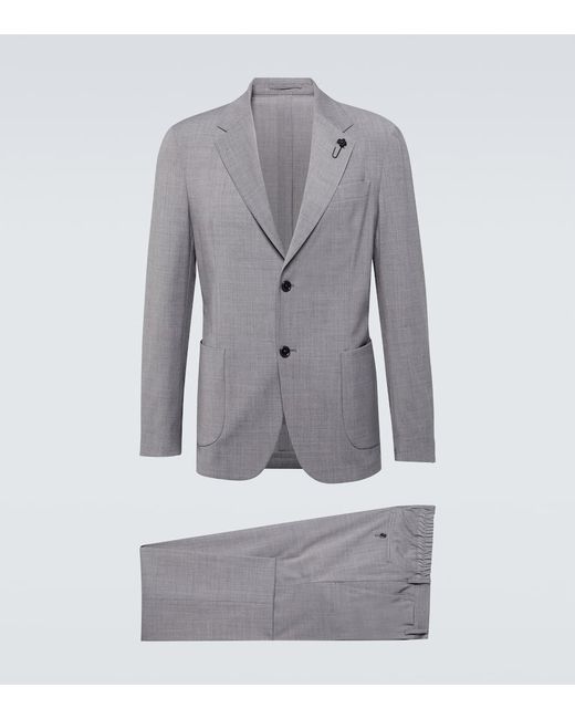 Lardini Single-breasted wool blend suit