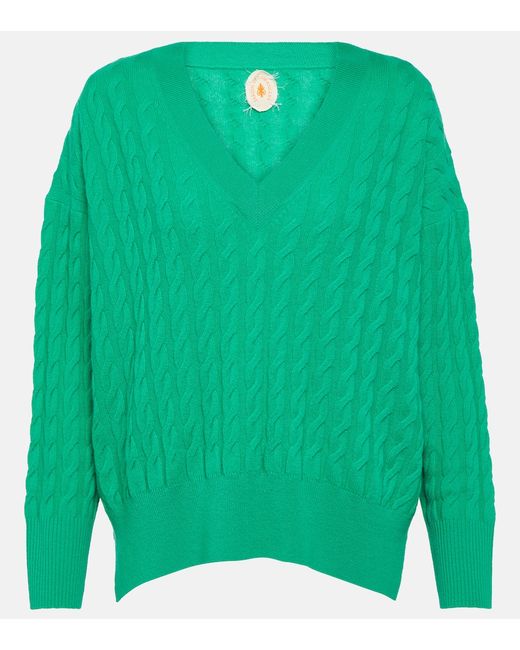 Jardin des Orangers Cable-knit wool and cashmere sweater