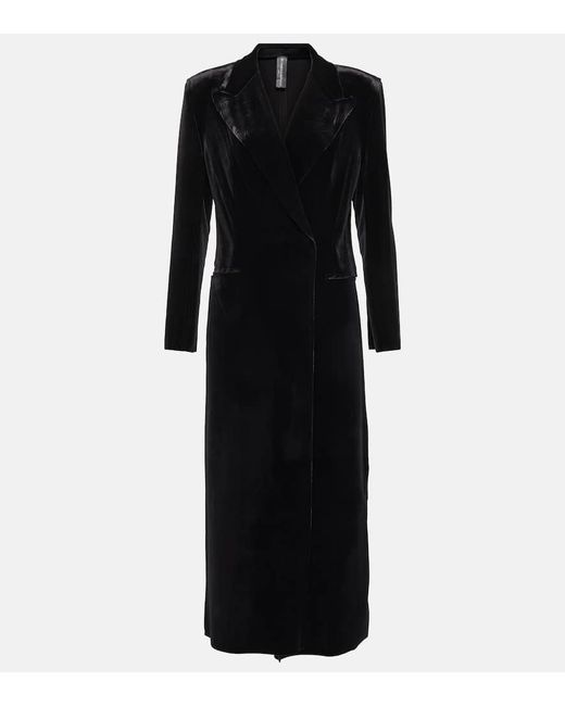 Norma Kamali Velvet coat