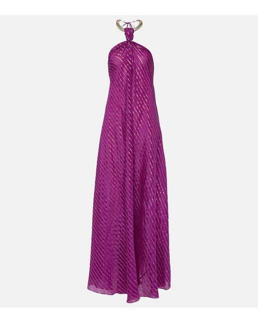 Johanna Ortiz Majestic Power silk and Lurex maxi dress