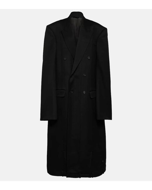 Balenciaga Deconstructed double-breasted wool coat