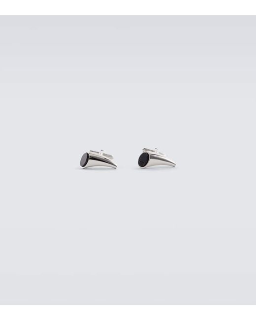 Lanvin Embellished cufflinks with onyx