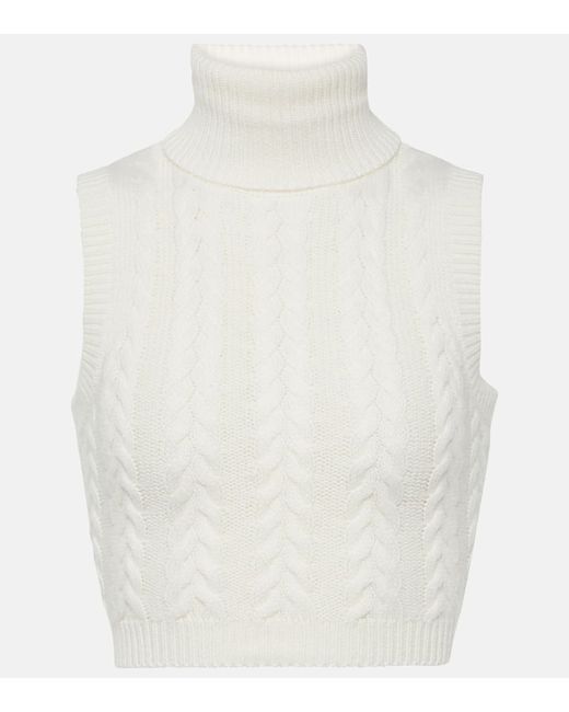 Max Mara Oscuro wool and cashmere turtleneck top