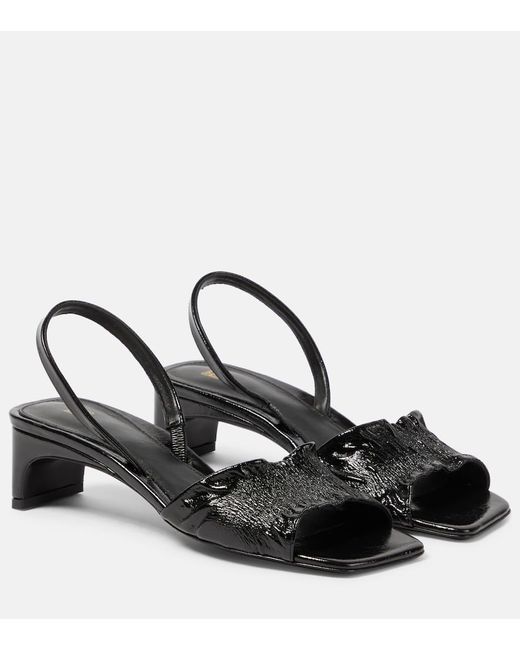 Totême The Gathered Scoop-Heel leather sandals