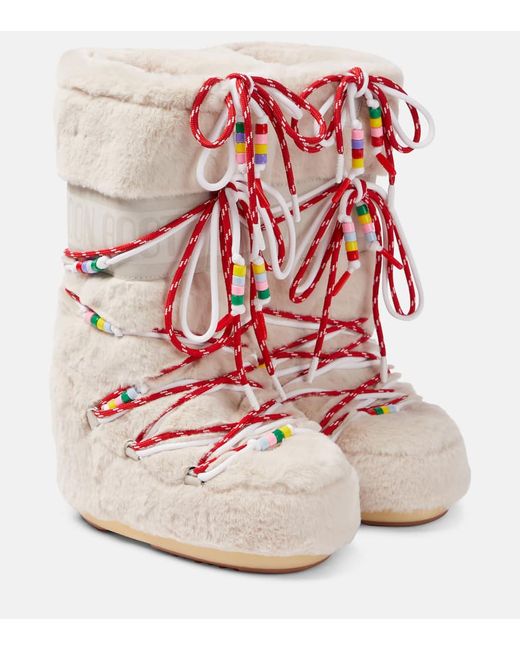 Moon Boot Icon faux fur snow boots