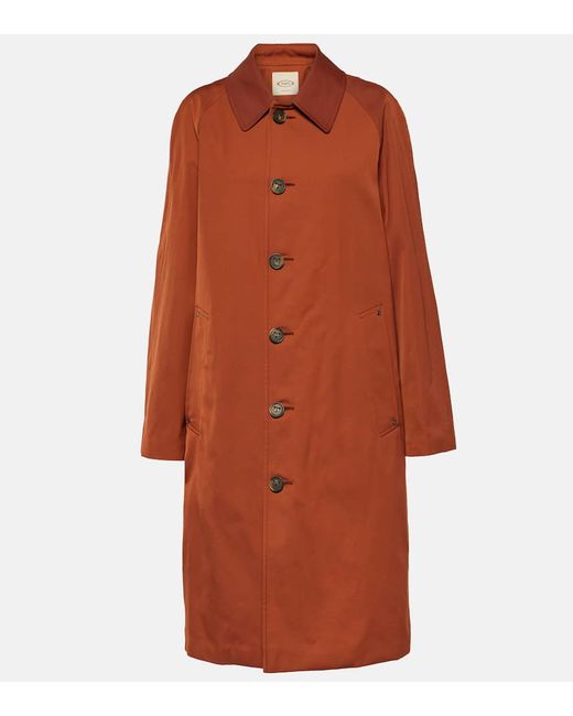 Tod's Oversized cotton-blend raincoat