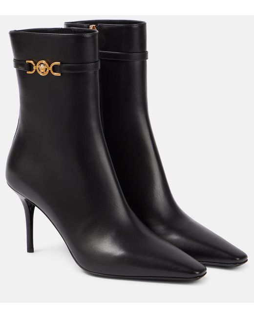 Versace Medusa 95 leather ankle boots