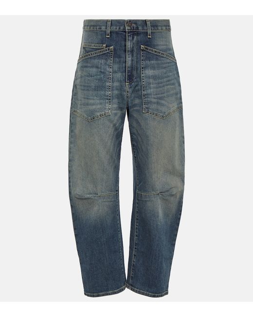 Nili Lotan Shon high-rise wide-leg jeans