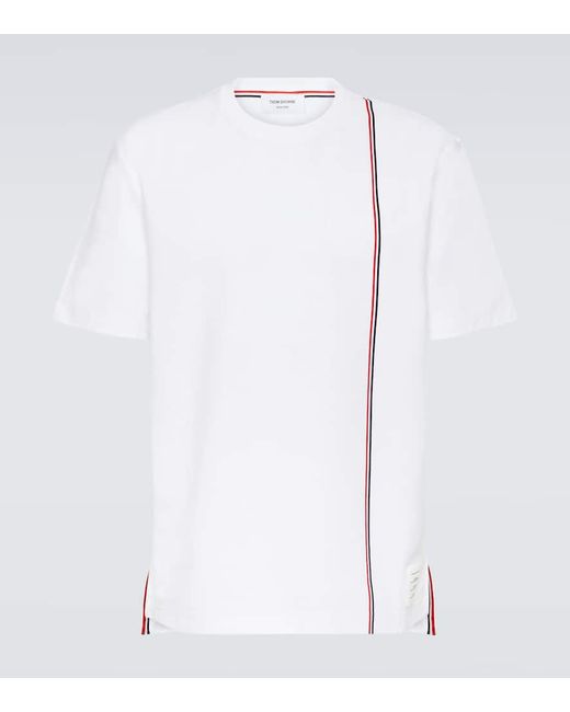 Thom Browne RWB Stripe cotton jersey T-shirt