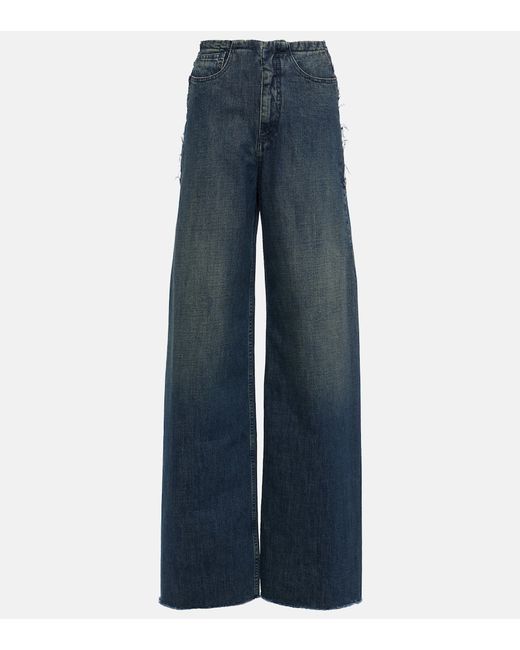 Mm6 Maison Margiela High-rise wide-leg jeans