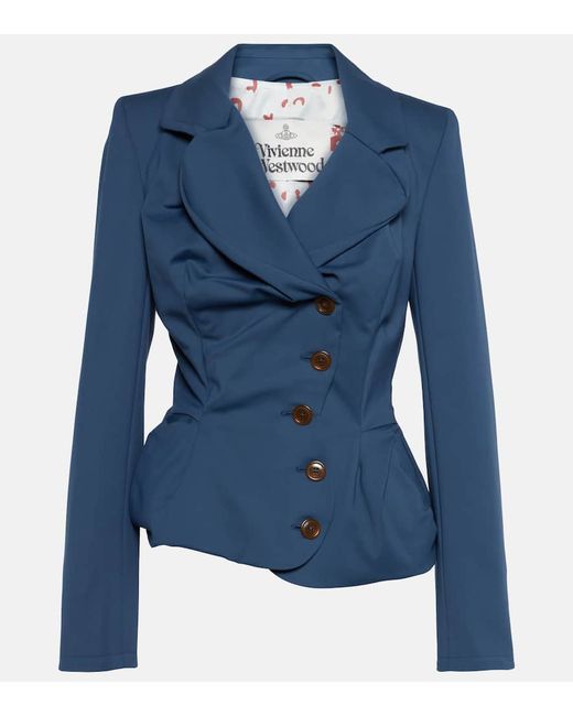 Vivienne Westwood Tailored asymmetric cotton-blend blazer