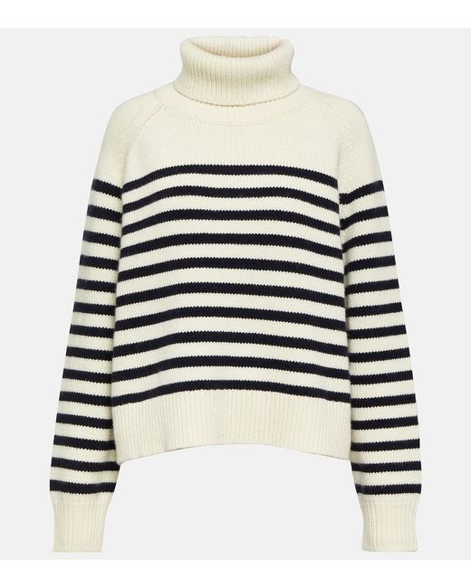 Nili Lotan Gideon striped wool and cashmere sweater