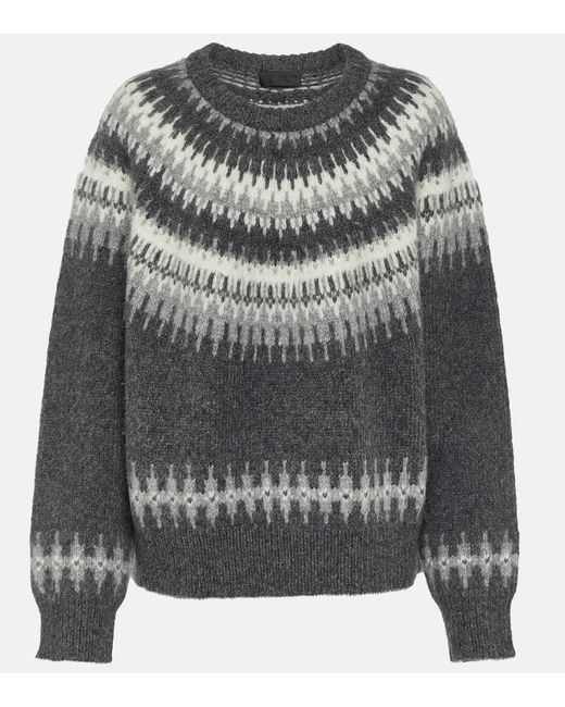 Nili Lotan Genevive Fair Isle wool-blend sweater
