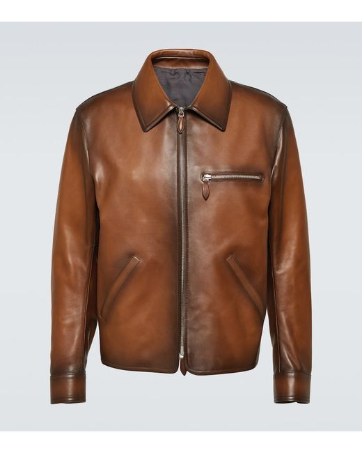 Berluti Patina 1 Jour leather blouson jacket