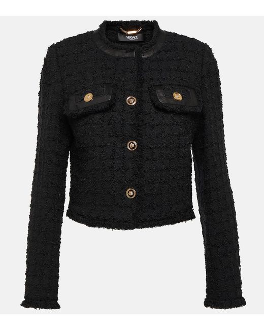 Versace Cropped bouclé jacket
