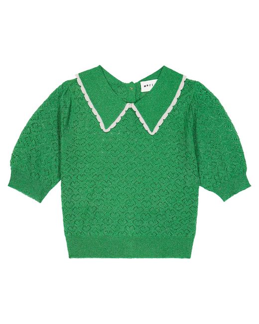 Morley Saxy collared Lurex sweater