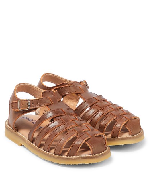 Petit Nord Braided leather sandals