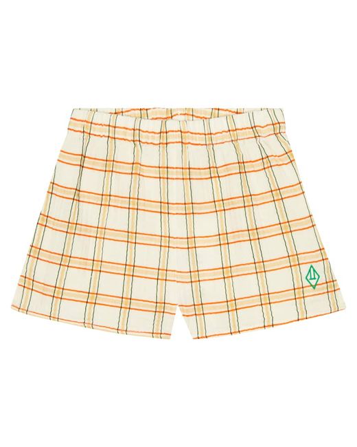 The Animals Observatory Calm Pants checked cotton shorts