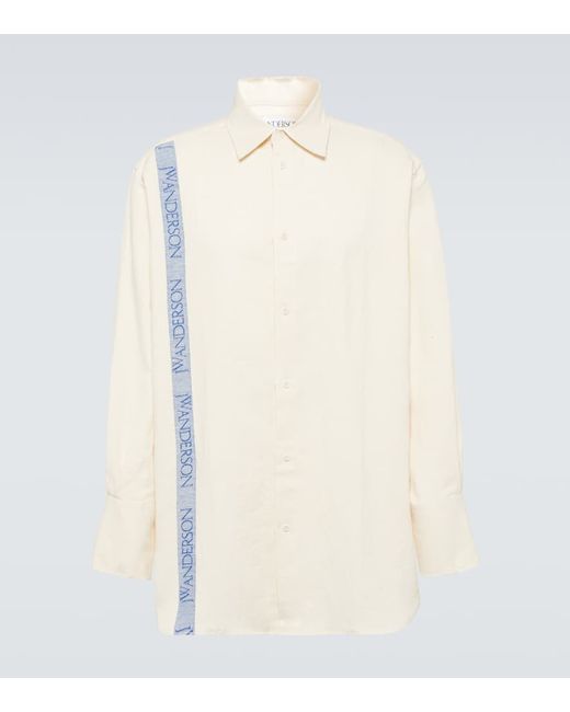 J.W.Anderson Striped cotton and linen shirt