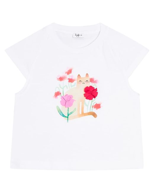 Il Gufo Floral cotton jersey T-shirt
