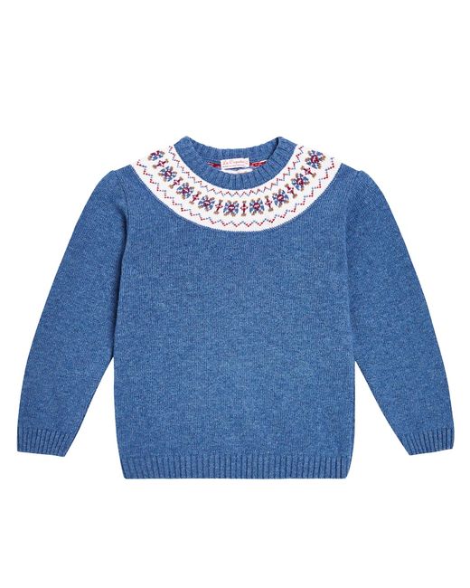 La Coqueta Fair Isle wool-blend intarsia sweater