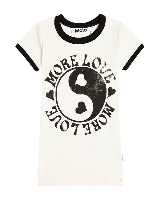 Molo More Love cotton jersey T-shirt