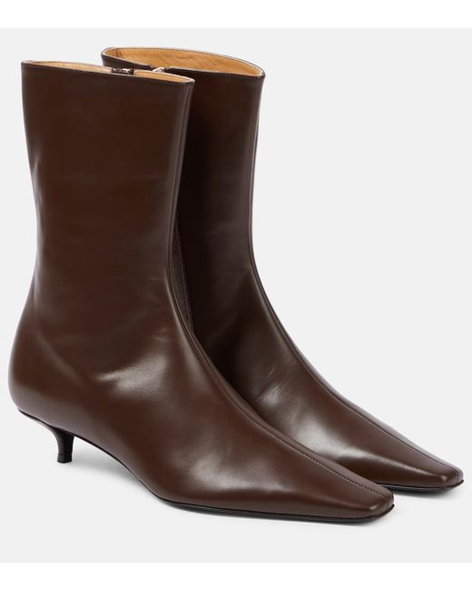 The Row Shrimpton leather boots