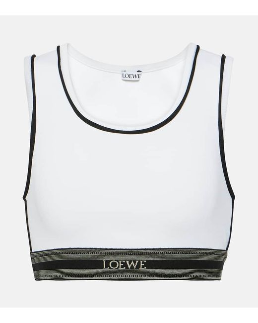 Loewe Logo cropped tank top