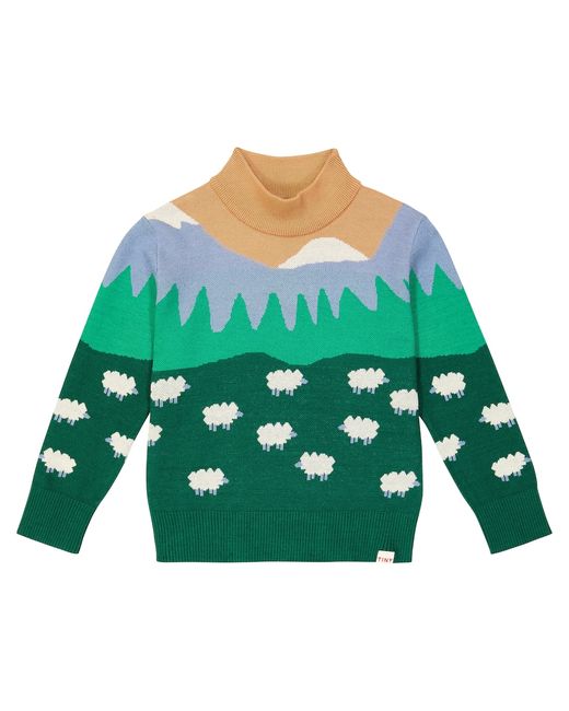 TinyCottons Chamonix intarsia cotton-blend sweater