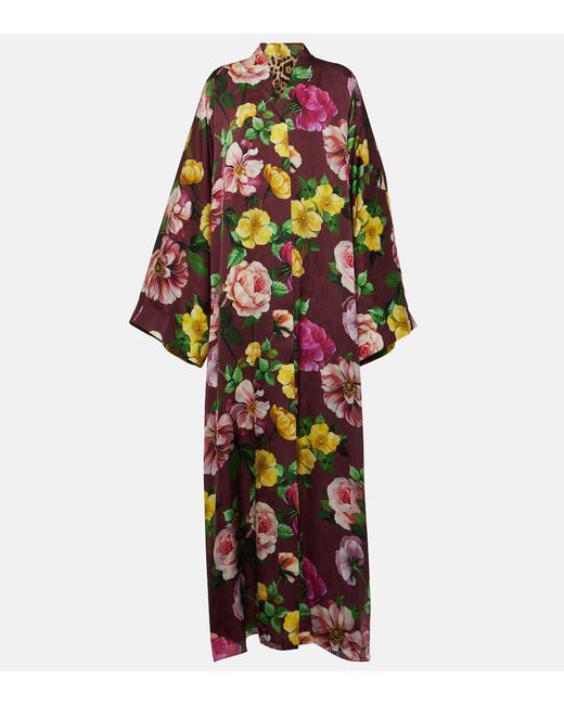 Dolce & Gabbana Printed silk maxi dress