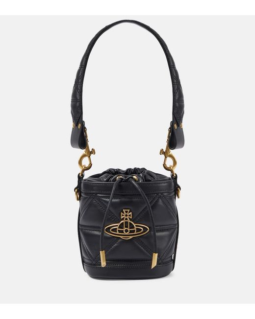Vivienne Westwood Kitty Small leather bucket bag