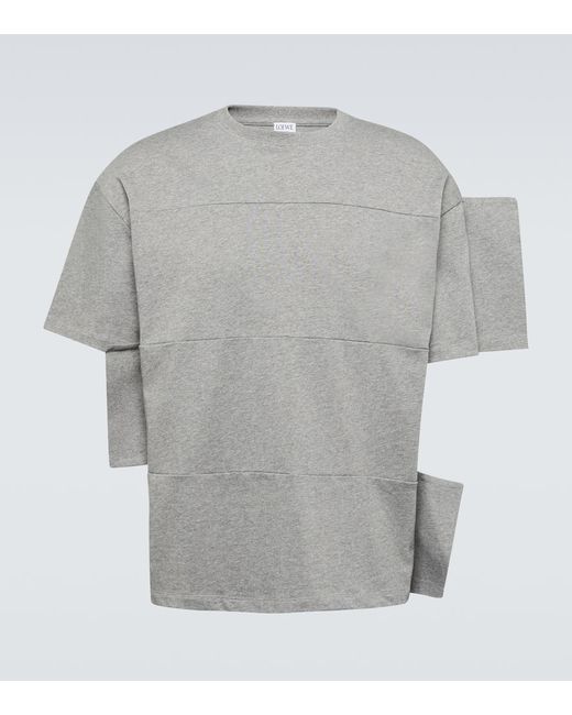 Loewe Distorted cotton-blend jersey T-shirt
